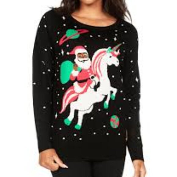 Tipsy Elves Santa Unicorn Ugly Christmas Sweater Size XXL NWT - Picture 13 of 13
